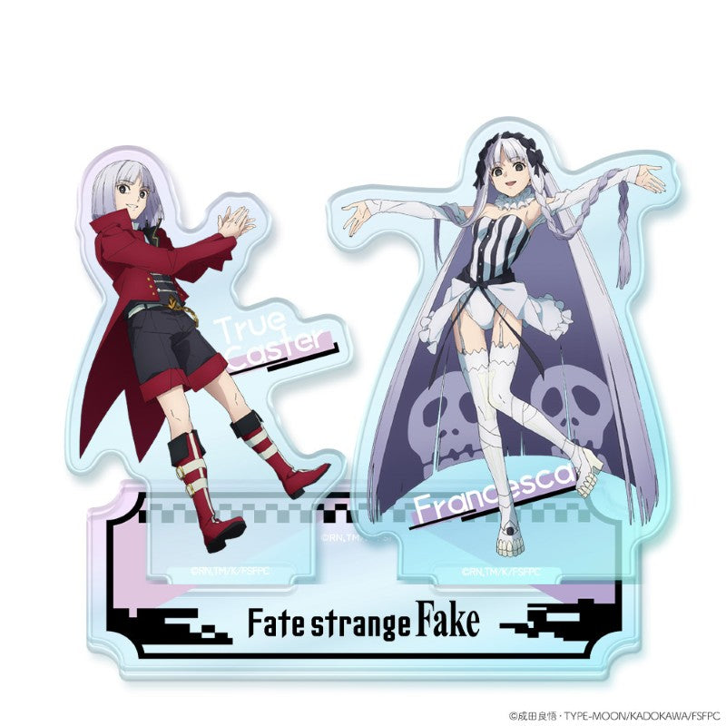 (Goods - Acrylic Stand) Fate/strange Fake Iridescent Acrylic Niko Stand Francesca Prelati & True Caster