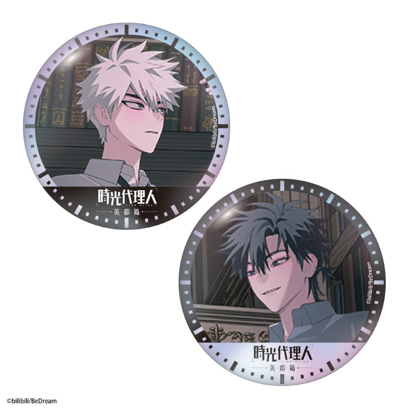 (Goods - Badge) Link Click Iridescent Button Badge Set of 2 Cheng Xiaoshi & Lu Guang Main Visual