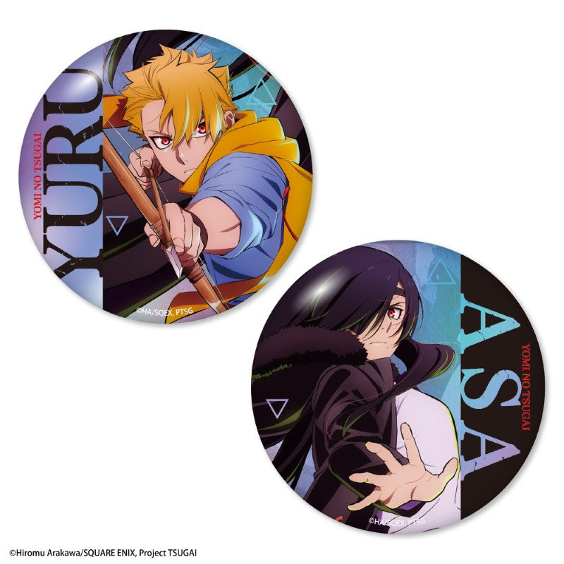 (Goods - Badge) Daemons of the Shadow Realm Iridescent Button Badge Set of 2 Yuru & Asa Key Visual