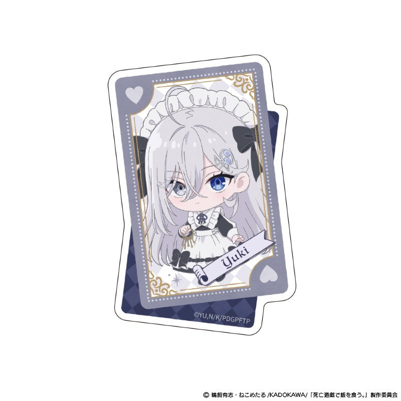 (Goods - Sticker) Playing Death Games to Put Food on the Table Die-cut Sticker Yuki GHOST HOUSE ver.