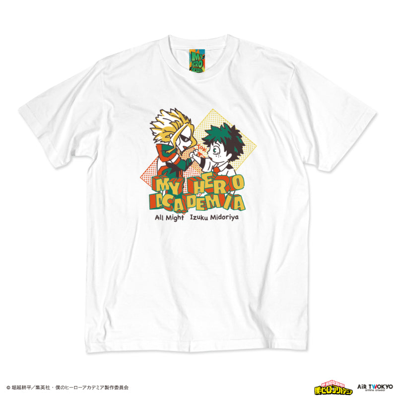 (Goods - Shirt) My Hero Academia Season 4 Scene Art T-shirt 1 (Izuku Midoriya & All Might)