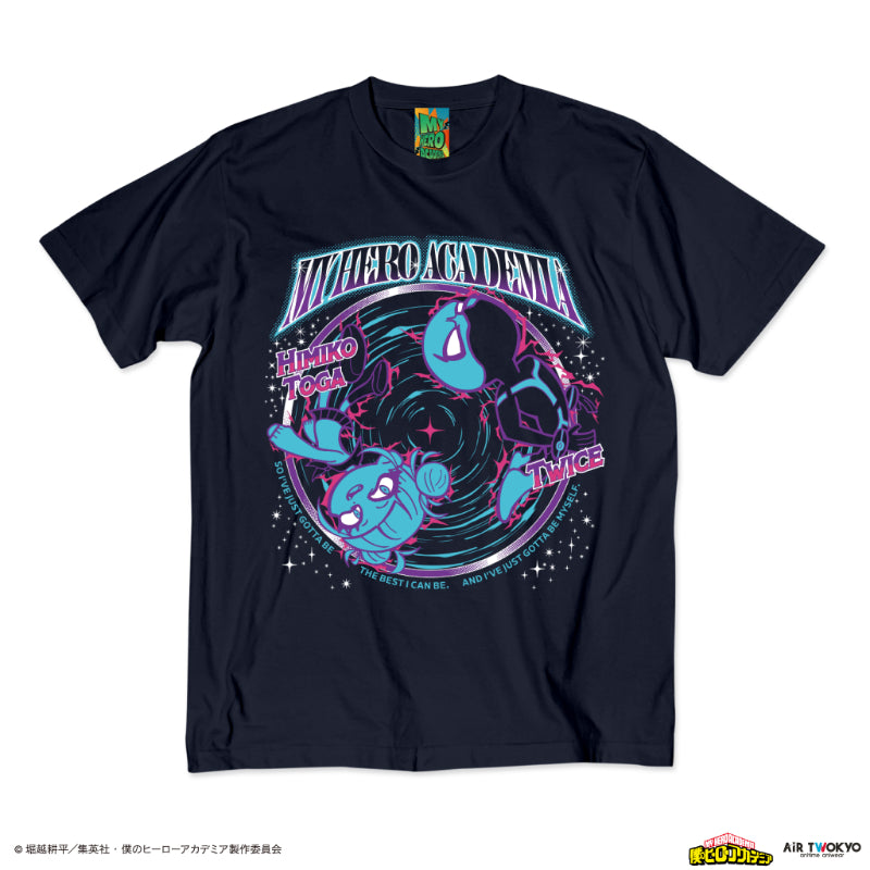 (Goods - Shirt) My Hero Academia Season 4 Scene Art T-shirt 6 (Himiko Toga & Twice)