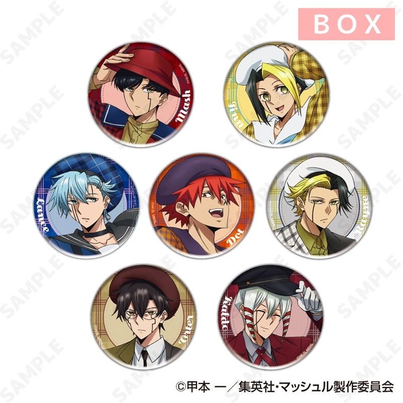 (1BOX=7)(Goods - Badge) MASHLE Trading Button Badge [checkered clothes]{animate Bonus: Badge}
