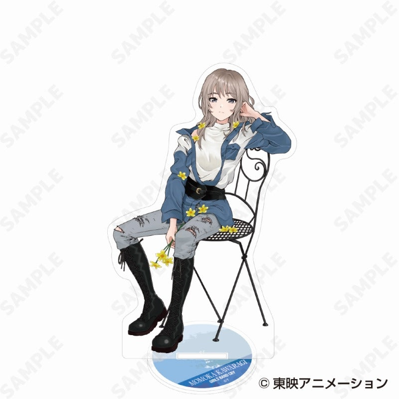 (Goods - Stand Pop) Girls Band Cry Acrylic Stand 2. Momoka Kawaragi - denim style