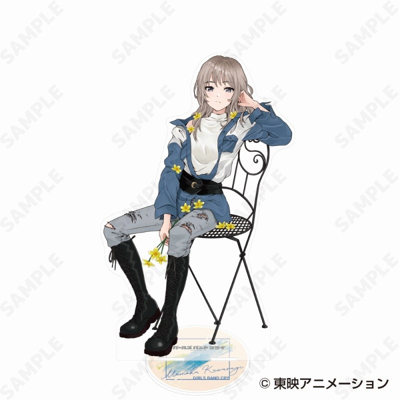 (Goods - Stand Pop) Girls Band Cry BIG Acrylic Stand 2. Momoka Kawaragi - denim style