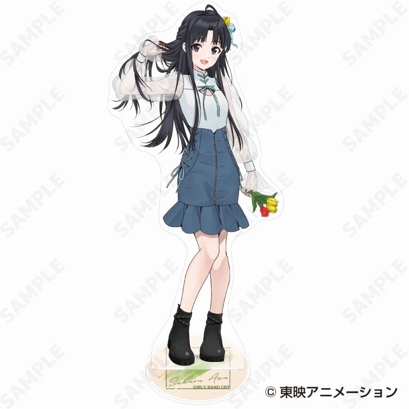 (Goods - Stand Pop) Girls Band Cry BIG Acrylic Stand 3. Subaru Awa - denim style