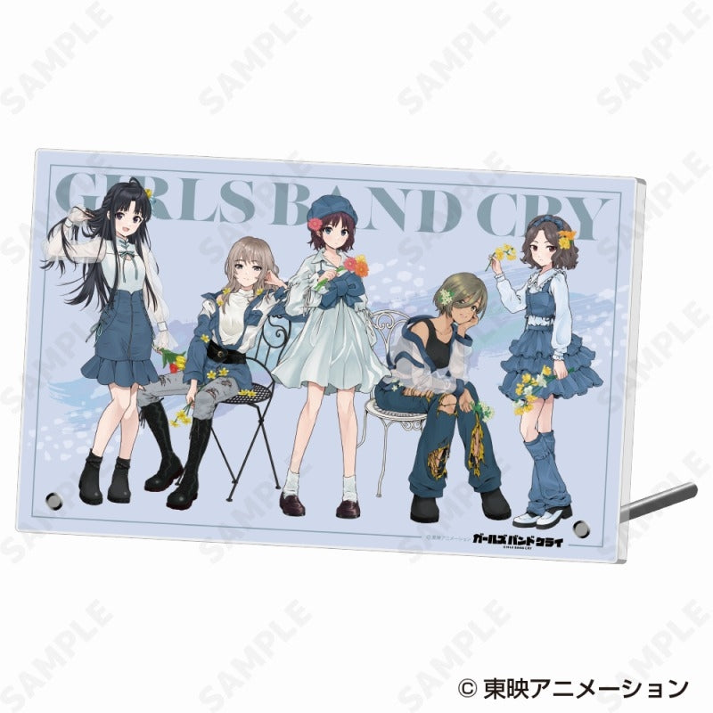 (Goods - Ornament) Girls Band Cry Acrylic Panel - denim style