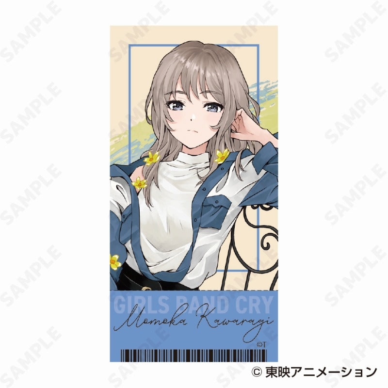 (Goods - Stationery) Girls Band Cry Clear File & Sticker Set 2. Momoka Kawaragi - denim style