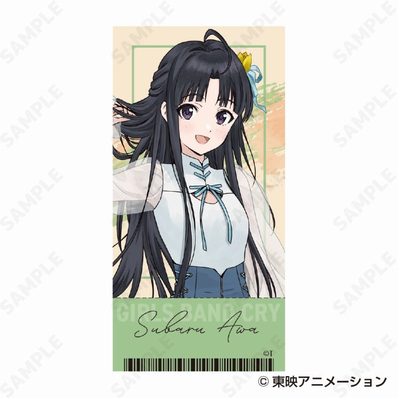 (Goods - Stationery) Girls Band Cry Clear File & Sticker Set 3. Subaru Awa - denim style