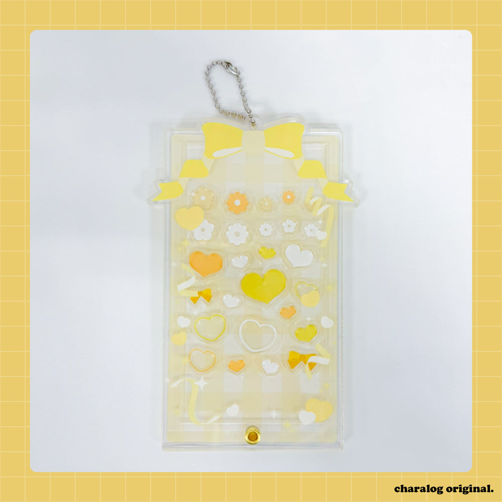 (Goods - Card Case) Non-Chara Acrylic Frame (Ribbon) 7.Yellow (Otaku Gear)