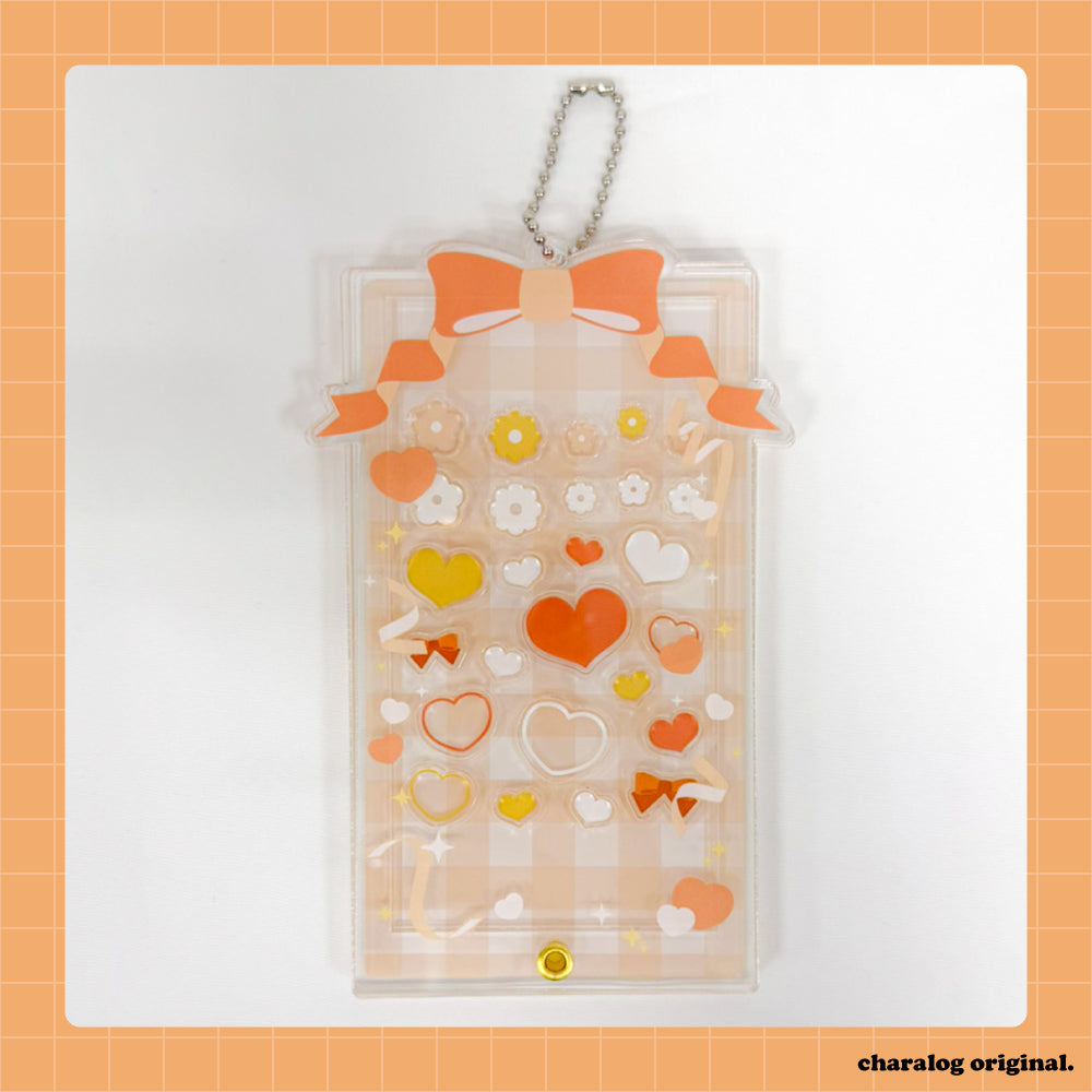 (Goods - Card Case) Non-Chara Acrylic Frame (Ribbon) 8.Orange (Otaku Gear)