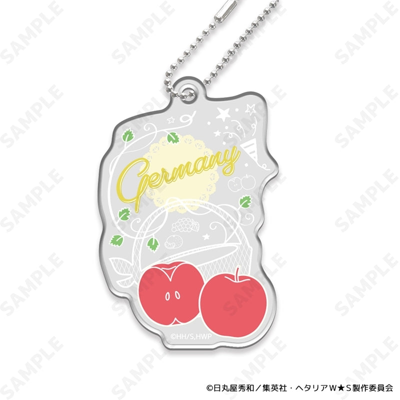(1BOX=8)(Goods - Charm) Hetalia World★Stars ~Fruit Party~ Trading Name Charm