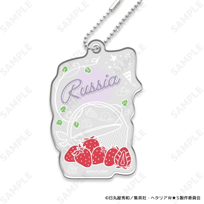 (1BOX=8)(Goods - Charm) Hetalia World★Stars ~Fruit Party~ Trading Name Charm