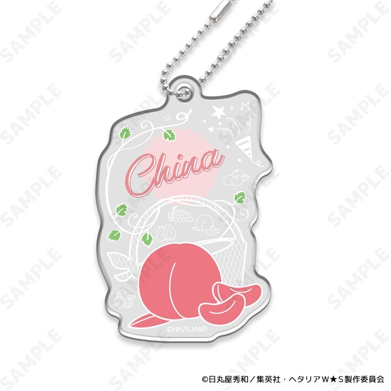 (1BOX=8)(Goods - Charm) Hetalia World★Stars ~Fruit Party~ Trading Name Charm