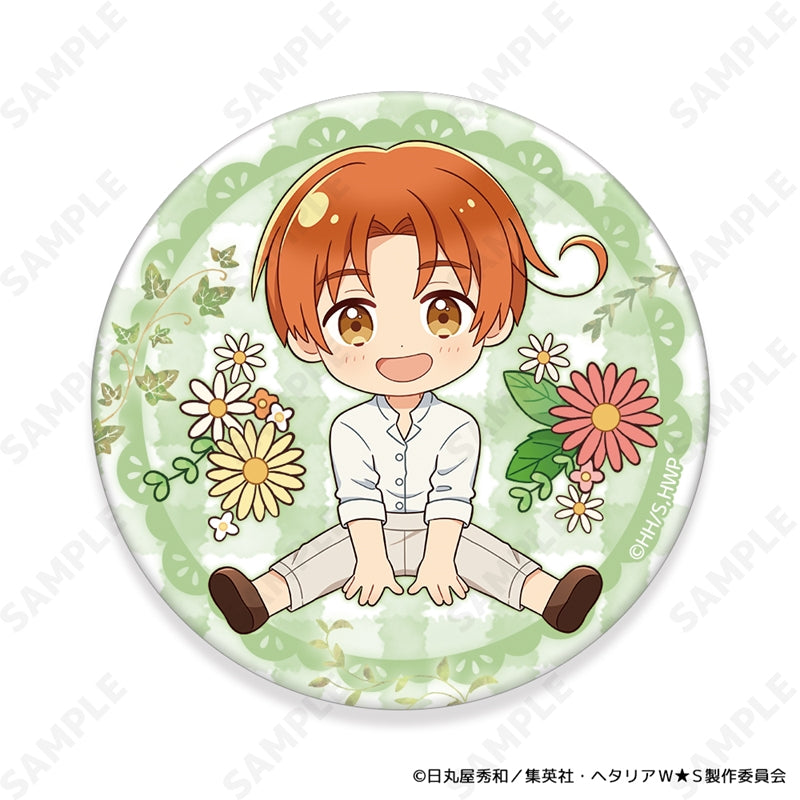 (1BOX=8)(Goods - Badge) Hetalia World★Stars Trading Button Badge ~ Flower Shower ~ [mini Dress Collection ](animate Bonus付)