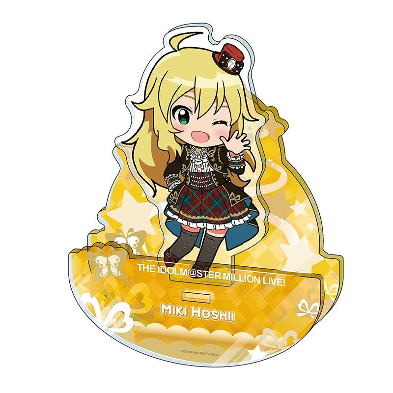(Goods - Stand Pop) THE IDOLM@STER MILLION LIVE! Yureteiru Acrylic - 7Days Smile Miki Hoshii Ver.