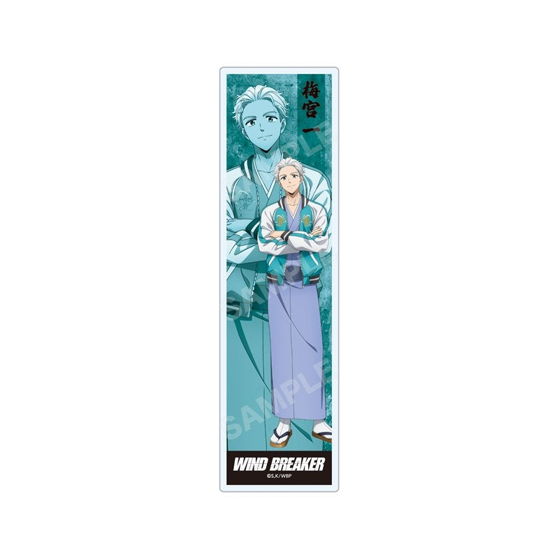 (Goods - Bookmark) WIND BREAKER Japanese Style x Souvenir Jacket ver. Clear Bookmark/04 Hajime Umemiya