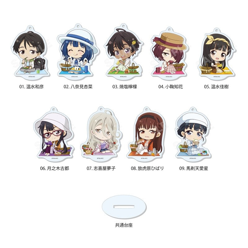 (1BOX=9)(Goods - Keychain) Too Many Losing Heroines! Marutto Stand Keychain /01 9 Types