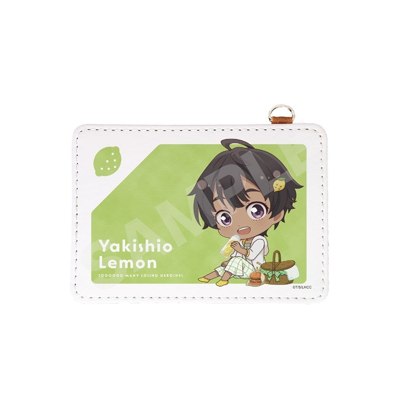 (Goods - Pass Case) Too Many Losing Heroines! Leather Pass Case /03 Lemon Yakishio