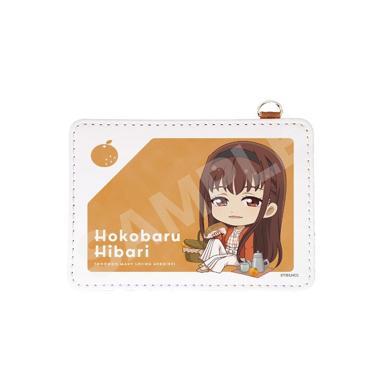 (Goods - Pass Case) Too Many Losing Heroines! Leather Pass Case /08 Hibari Hokobaru