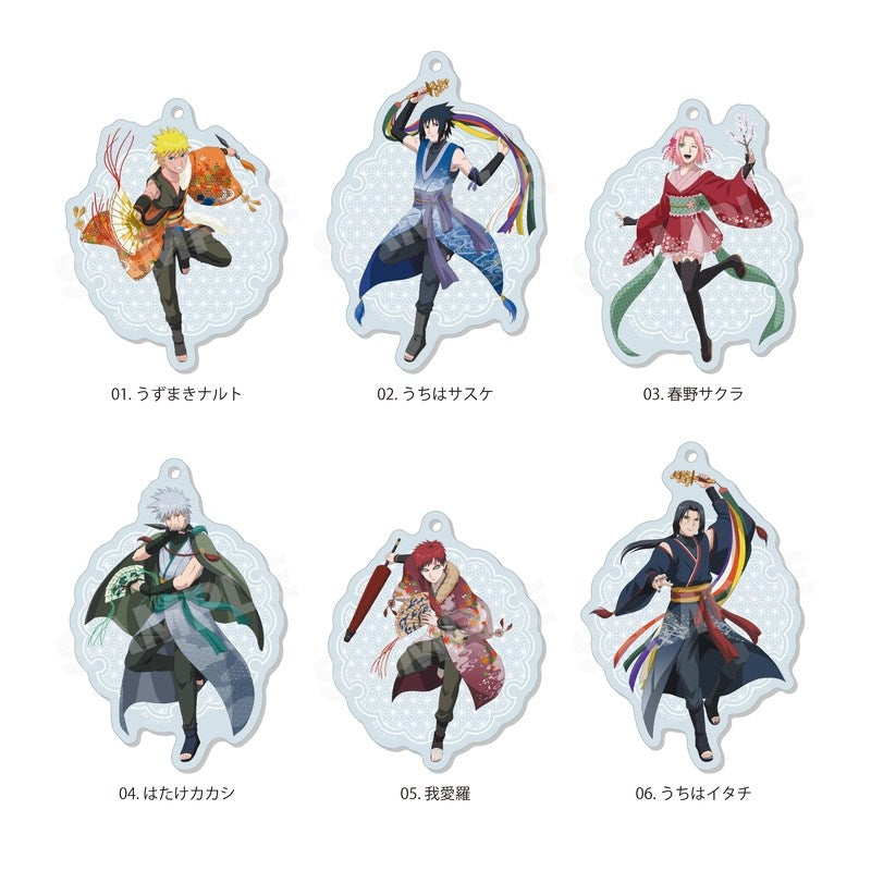 (Goods - Key Chain) NARUTO Shippuden Traditional Dance ver. Acrylic Key Chain - 02 Sasuke Uchiha