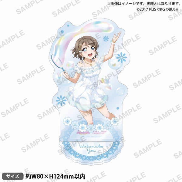 (Goods - Stand Pop) Love Live! School Idol Festival Acrylic Stand Aqours Soap Bubble ver. You Watanabe