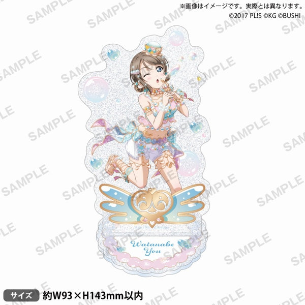 (Goods - Stand Pop) Love Live! School Idol Festival Kirarin Acrylic Stand Aqours Soap Bubble ver. You Watanabe
