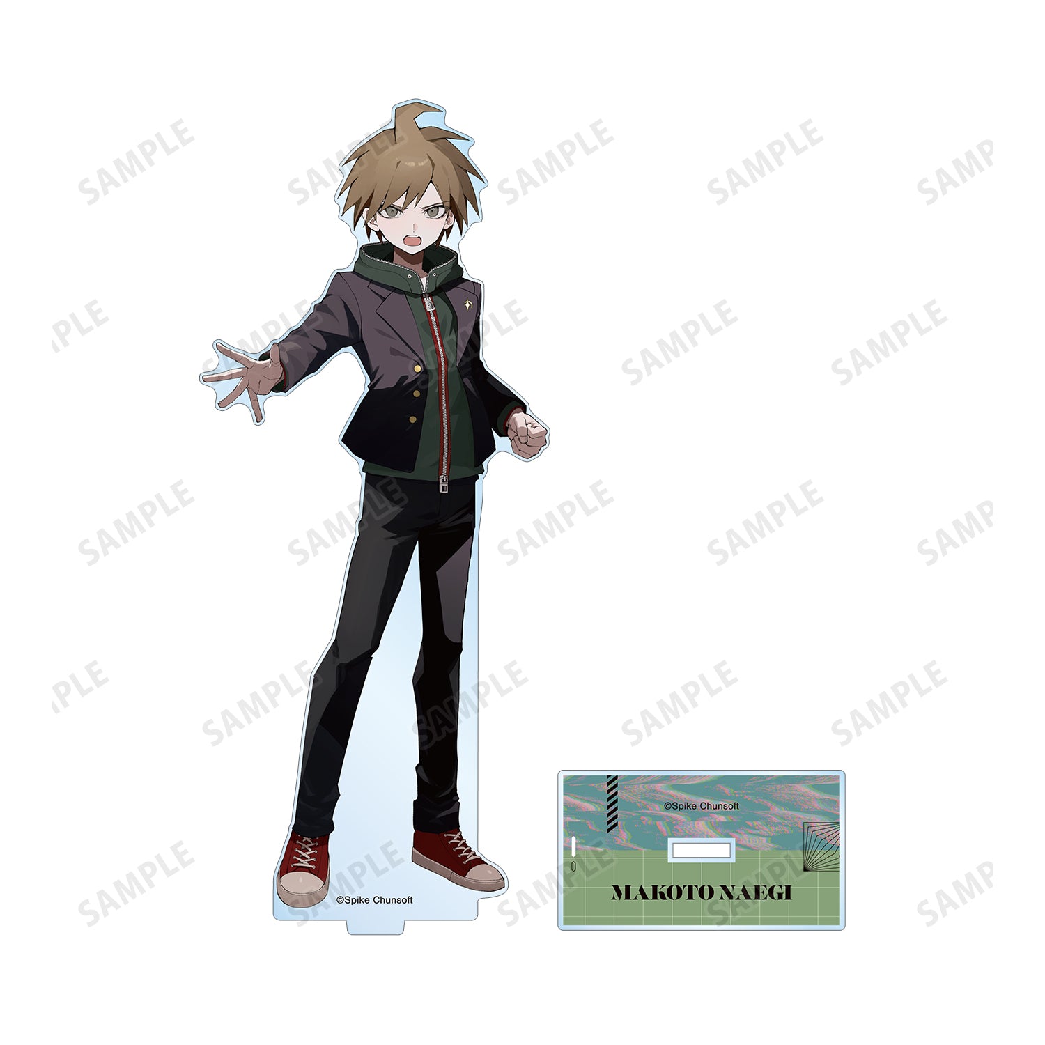 (Goods - Acrylic Stand) Danganronpa Series Exclusive Art Makoto Naegi Art by sakusya2 BIG Acrylic Stand