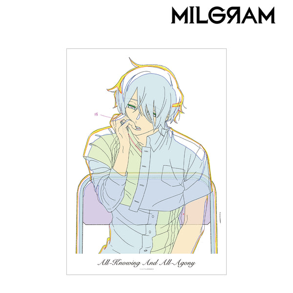 (Goods - Tapestry) MILGRAM Key Animation Art A3 Matte Poster Haruka (All-Knowing And All-Agony)