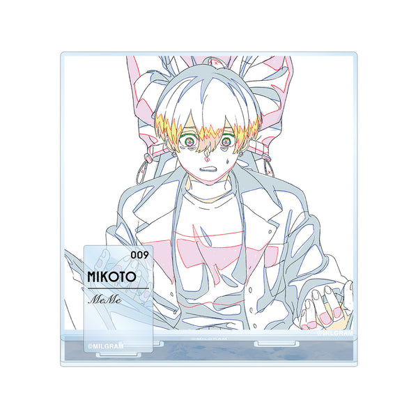 (Goods - Stand Pop) MILGRAM Key Animation Art BIG Acrylic Stand W/ Parts Mikoto (MeMe)