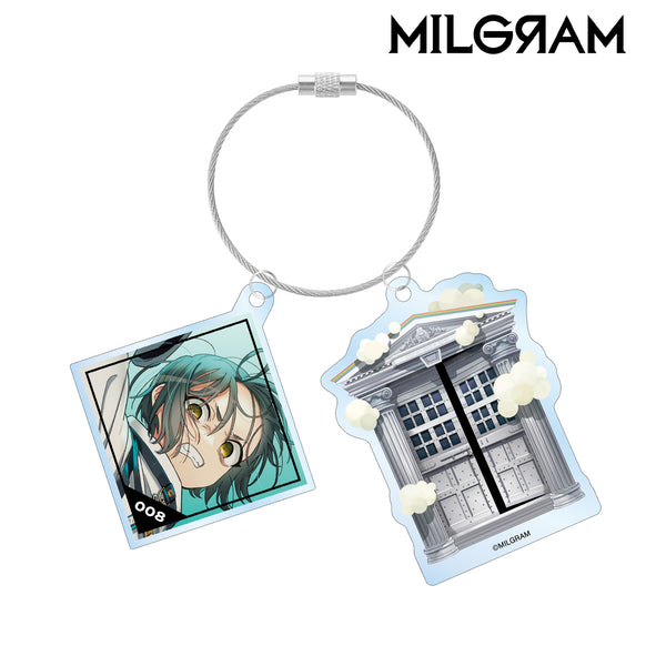 (Goods - Key Chain) MILGRAM Twisted Cable BIG Acrylic Key Chain Amane The Purge March Cover Art Ver.