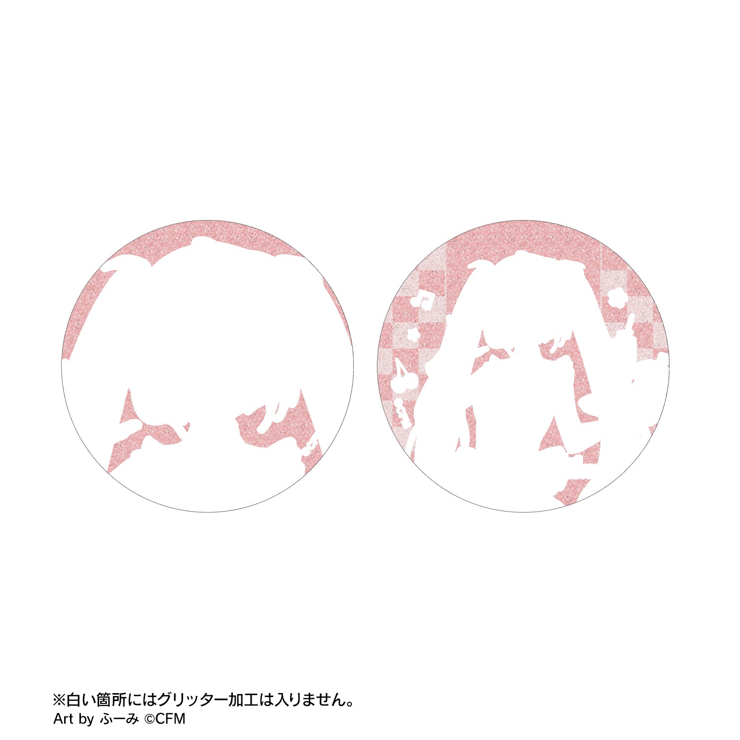 (1BOX=12)(Goods - Badge) Sakura Miku Exclusive Art American Diner ver. Art by Fumi Trading Glitter Button Badge