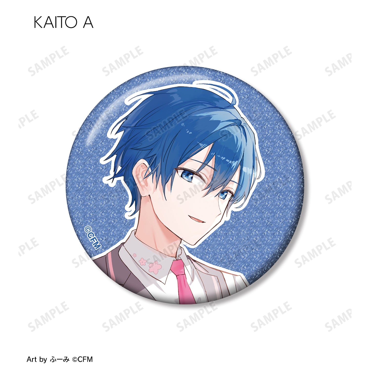 (1BOX=12)(Goods - Badge) Sakura Miku Exclusive Art American Diner ver. Art by Fumi Trading Glitter Button Badge