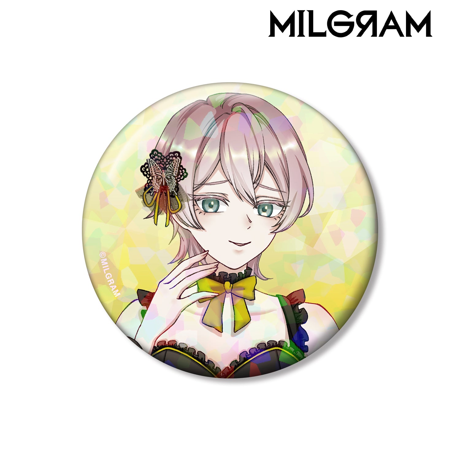 (Goods - Badge) MILGRAM Exclusive Art  Mu Birthday ver. Vol.2 Holographic Button Badge