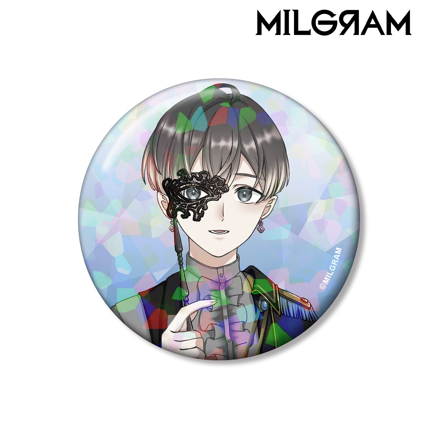 (Goods - Badge) MILGRAM Exclusive Art Mikoto Birthday ver. Vol.2 Holographic Button Badge