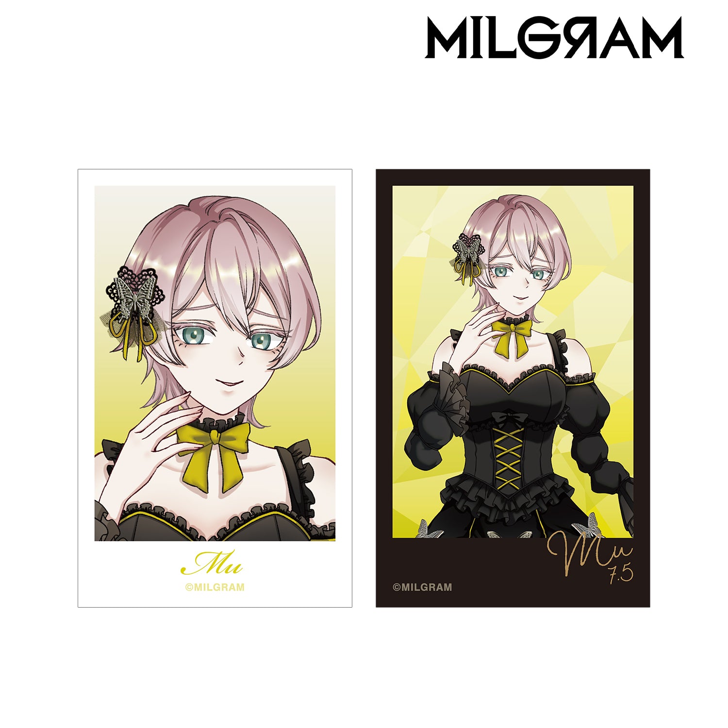 (Goods - Card) MILGRAM Exclusive Art  Mu Birthday ver. Vol.2 Instant Photo Style Art Card Set of 2