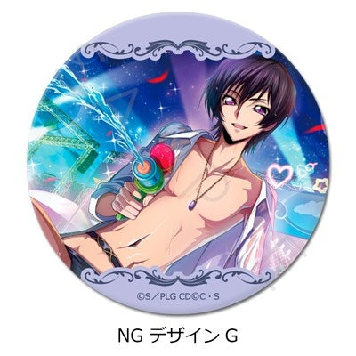 (1BOX=10)(Goods - Badge) CODE GEASS Lelouch of the Rebellion Round Button Badge (75mm) (10 Types Trading) (animate Advance Sales)