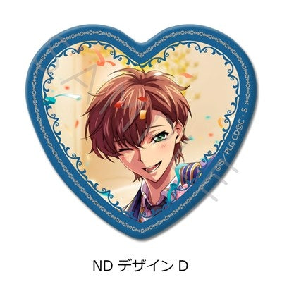 (1BOX=10)(Goods - Badge) CODE GEASS Lelouch of the Rebellion Heart-shaped Button Badge (10 Types Trading) (animate Advance Sales)