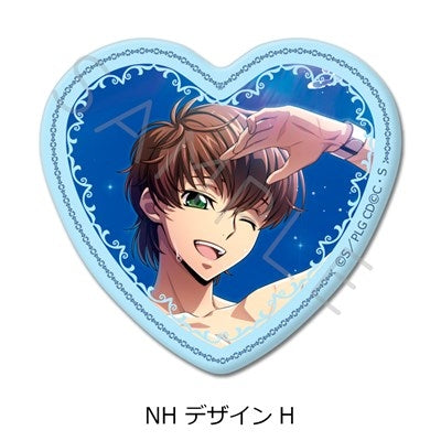 (1BOX=10)(Goods - Badge) CODE GEASS Lelouch of the Rebellion Heart-shaped Button Badge (10 Types Trading) (animate Advance Sales)