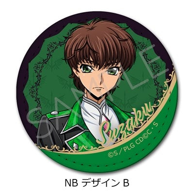 (Goods - Badge) CODE GEASS Lelouch of the Rebellion Leather Badge (Round ) NB (Design B) (animate Advance Sales)