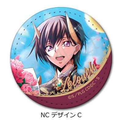 (Goods - Badge) CODE GEASS Lelouch of the Rebellion Leather Badge (Round ) NC (Design C) (animate Advance Sales)