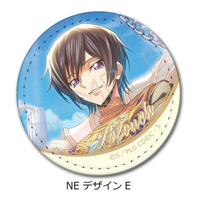 (Goods - Badge) CODE GEASS Lelouch of the Rebellion Leather Badge (Round ) NE (Design E) (animate Advance Sales)