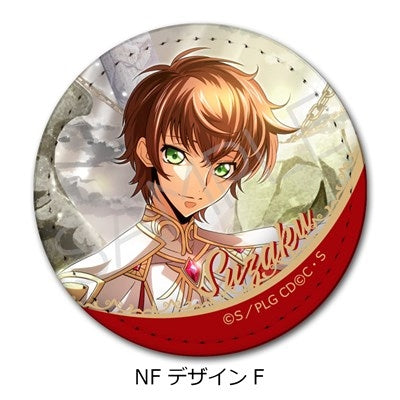 (Goods - Badge) CODE GEASS Lelouch of the Rebellion Leather Badge (Round ) NF (Design F) (animate Advance Sales)