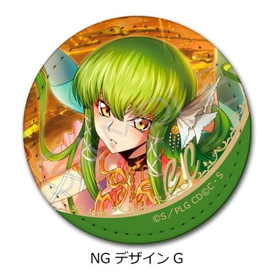 (Goods - Badge) CODE GEASS Lelouch of the Rebellion Leather Badge (Round ) NG (Design G) (animate Advance Sales)
