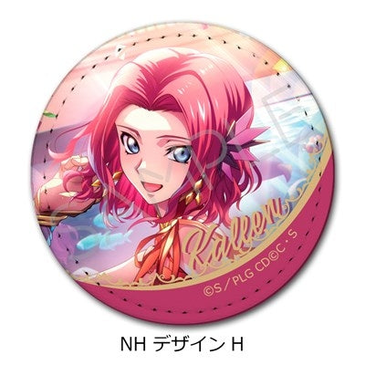 (Goods - Badge) CODE GEASS Lelouch of the Rebellion Leather Badge (Round ) NH (Design H) (animate Advance Sales)