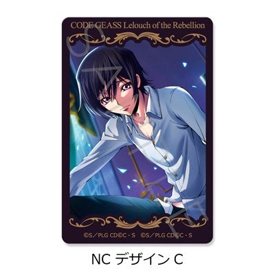 (1BOX=10)(Goods - Sticker) CODE GEASS Lelouch of the Rebellion Clear Card Sticker A (10 Types Trading) (animate Advance Sales)
