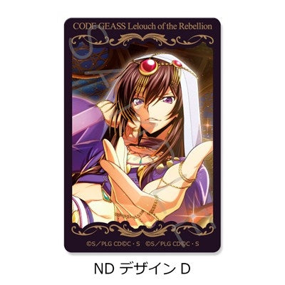 (1BOX=10)(Goods - Sticker) CODE GEASS Lelouch of the Rebellion Clear Card Sticker A (10 Types Trading) (animate Advance Sales)