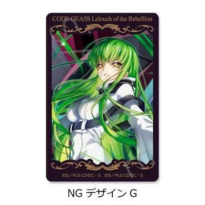 (1BOX=10)(Goods - Sticker) CODE GEASS Lelouch of the Rebellion Clear Card Sticker A (10 Types Trading) (animate Advance Sales)