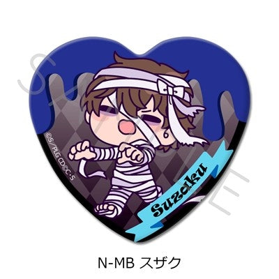 (Goods - Badge) CODE GEASS Lelouch of the Rebellion Heart-shaped Button Badge N-MB (Suzaku) (animate Advance Sales)