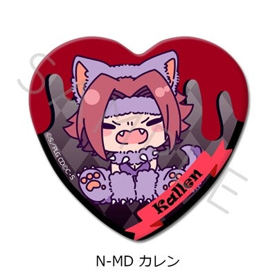 (Goods - Badge) CODE GEASS Lelouch of the Rebellion Heart-shaped Button Badge N-MD (Kallen) (animate Advance Sales)
